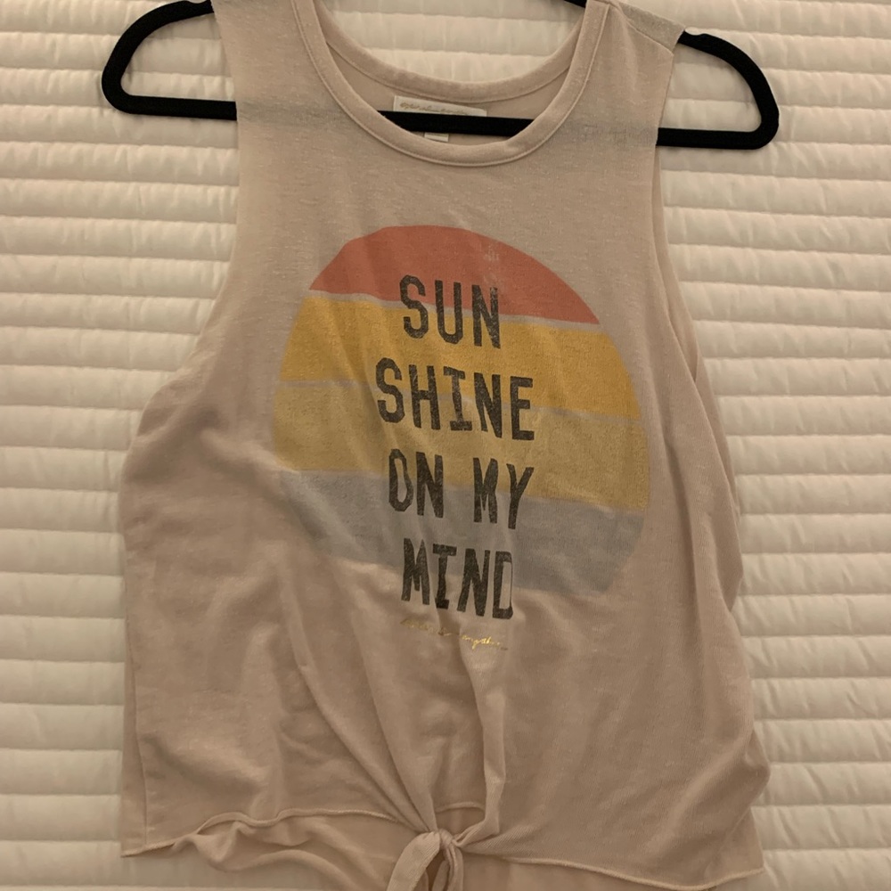 MOVING SALE! Spiritual gangster tank with front tie